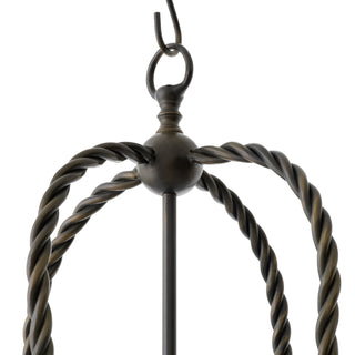 Pendant Preston bronze highlight finish incl black shades