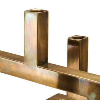 Candle Holder Skyline vintage brass finish
