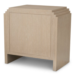Oak Wooden Nightstand ArtDeco