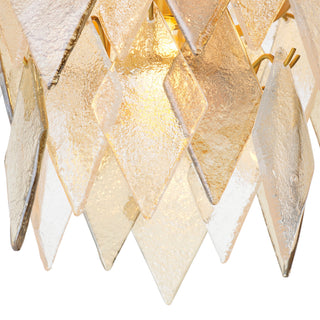 Chandelier Rhombus S antique brass finish