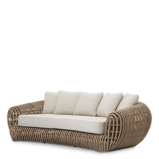 Outdoor Sofa Siderno viola sand faux rattan