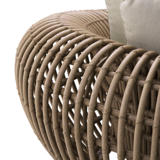 Outdoor Chair Siderno viola sand faux rattan