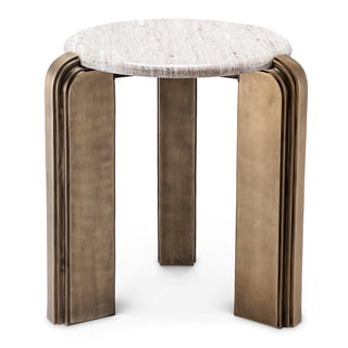 Side Table Albion antique brass finish
