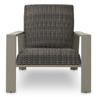 Outdoor Chair Belle Vue grey finish grey faux rattan