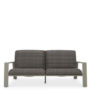 Outdoor Sofa Belle Vue grey finish grey faux rattan