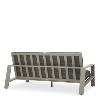 Outdoor Sofa Belle Vue grey finish grey faux rattan