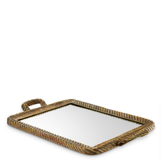 Tray Montmartre vintage brass finish