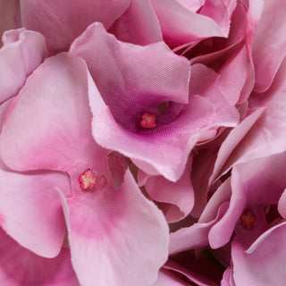 Bouquet of Hydrangeas pink tones real touch 48 pcs/2varieties