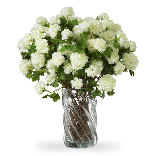 Bouquet of Hydrangeas snowball white real touch 36 pcs