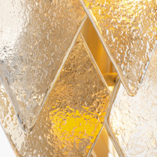 Wall Lamp Rhombus antique brass finish