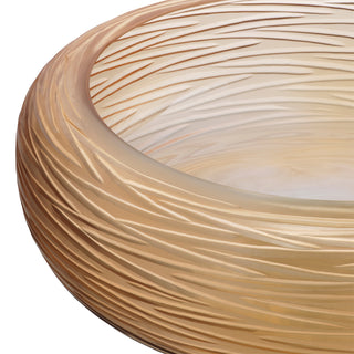 Bowl Alessio peach glass