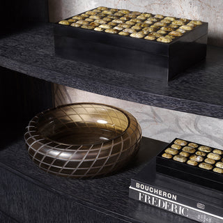 Bowl Tarano matte sand color glass