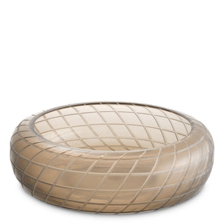 Bowl Tarano matte sand color glass