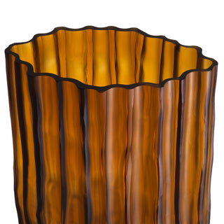 Vase Vivente L amber glass