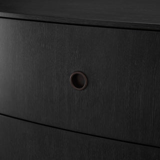 Drawer Dresser Splendora charcoal grey oak veneer bronze finish