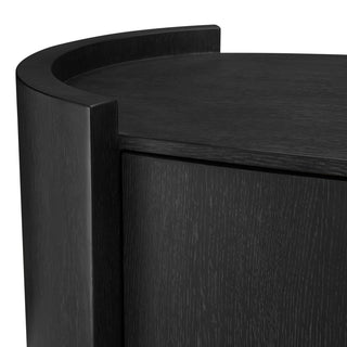 Drawer Dresser Splendora charcoal grey oak veneer bronze finish