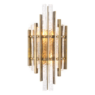 Wall Lamp Leonora vintage brass finish