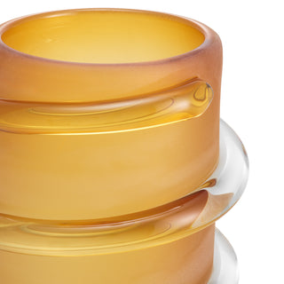 Vase Eliano S frosted amber