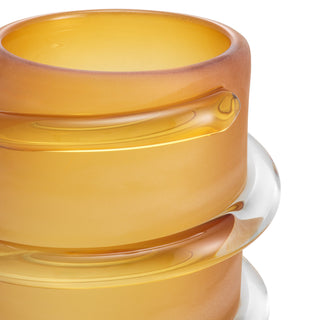 Vase Eliano S frosted amber