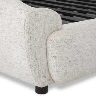 Off-White Upholstered Bed Frame Mellory
