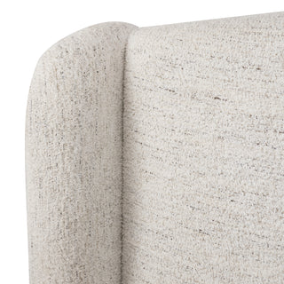 Off-White Upholstered Bed Frame Mellory