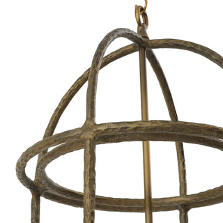 Pendant Montrose vintage brass finish incl white shades
