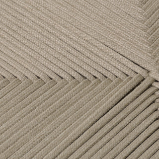 Outdoor Dining Chair Pivetti aged teak light grey rope