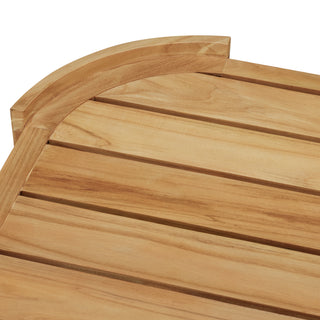 Outdoor Coffee Table Marenzo natural teak faux rattan