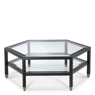 Black Hexagonal Coffee Table Cornelius