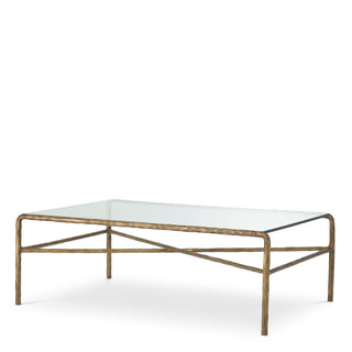 Coffee Table Xandria vintage brass finish
