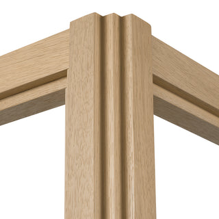 Oak Canopy King Bed Tribeca