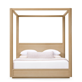 Oak Canopy King Bed Tribeca