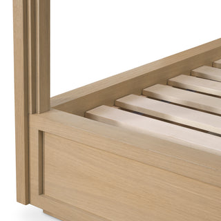Oak Canopy King Bed Tribeca