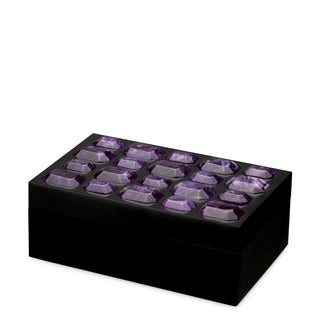 Box Lucida L faux amethyst