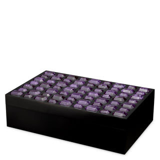 Box Lucida L faux amethyst
