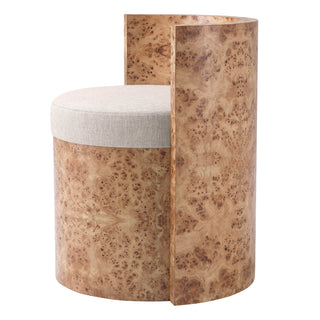 Chair Arcadia light brown mappa burl veneer loki natural