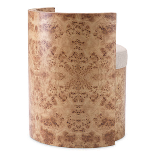 Chair Arcadia light brown mappa burl veneer loki natural