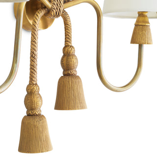 Wall Lamp Tropez vintage brass finish incl shades