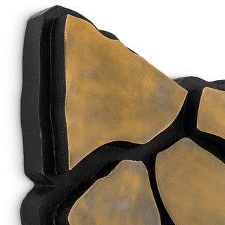 Wall Object Sova vintage brass finish