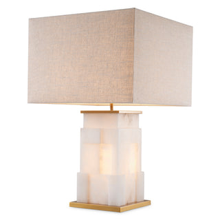 Table Lamp Fabiano alabaster incl shade