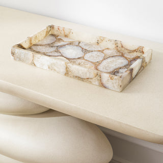 Tray Sonora Rectangular agate stone
