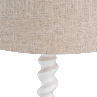 Table Lamp Massimo piano white finish incl shade