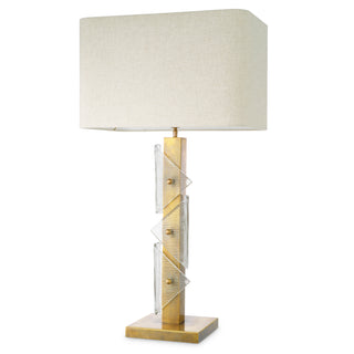 Table Lamp Mirabella vintage brass finish incl shade