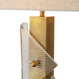 Table Lamp Mirabella vintage brass finish incl shade