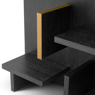 Wall Cabinet Highgrove charcoal grey oak veneer