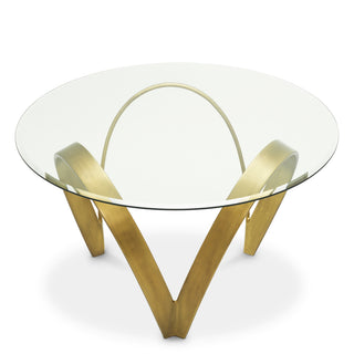 Dining Table Soquel vintage brass finish