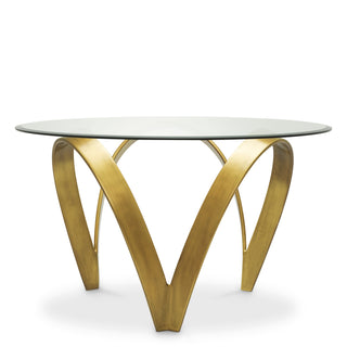 Dining Table Soquel vintage brass finish