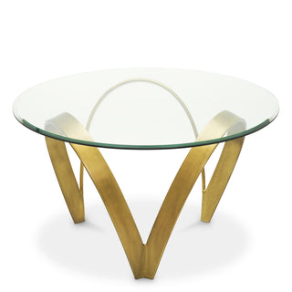 Dining Table Soquel vintage brass finish