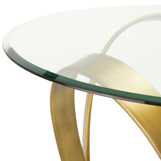 Dining Table Soquel vintage brass finish