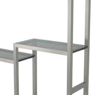 Cabinet Corrado II brushed steel finish